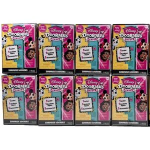 Disney Doorables Academy Lockers Pixar Lot of 8 Blind Boxes Brand NEW SEALED BOX